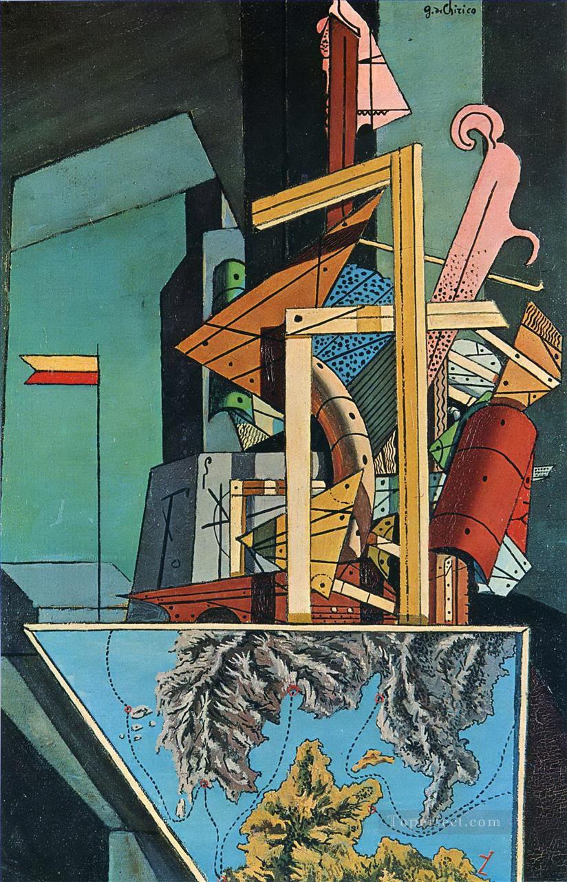 部門の憂鬱 1916年 ジョルジョ・デ・キリコ シュルレアリスム油絵